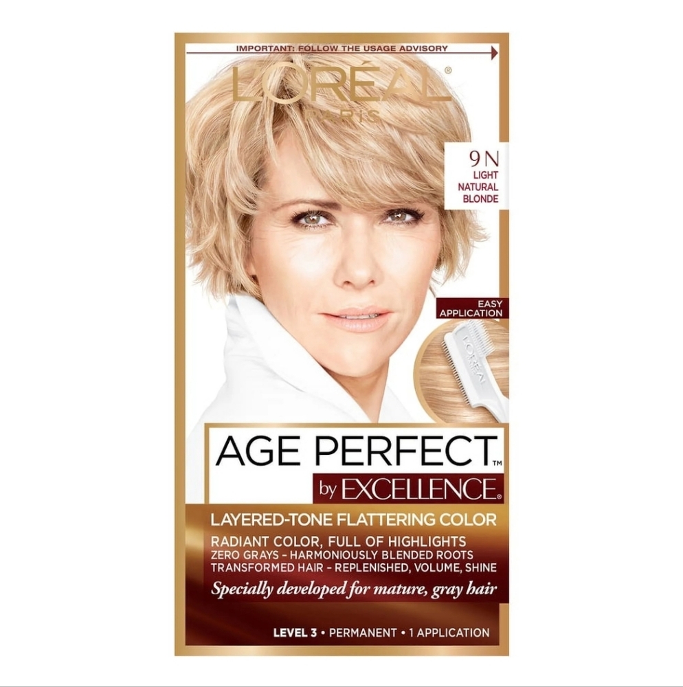 L'Oreal Paris Age Perfect Permanent Hair Color, 9N Light Natural Blonde